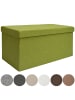 DuneDesign Sitzbank mit Trennwand 76x38x38 cm faltbar Grün grün