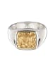 KUZZOI Ring 925 Sterling Silber in Zweifarbig