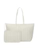 Lacoste Monogram Zely Shopper Tasche 37 cm in mono bone white taupe