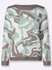 WITT WEIDEN Jacquard-Pullover in kalkmint-taupe-gemustert