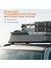 HOMCOM Dachträger,110,5L x 99,5B x 18,5H cm,Schwarz