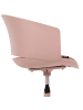 Beliani Bürostuhl GLEEFUL in Rosa/Schwarz - (W) 64 x (H) 77 x (L) 64 cm