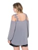 MIAMODA Bluse in bleigrau