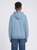 Petrol Industries Melierter Hoodie mit kurzem Reißverschluss Ironpark in Blau