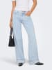 ONLY Jeans mit weitem Bein in Light Blue Bleached Denim