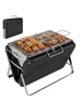 Outsunny Holzkohlegrill,40L x 28B x 25,5H cm,Schwarz