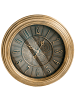 Beliani Wanduhr CAUDETE in Gold/Schwarz - (W) 50 x (H) 50 x (L) 6 cm