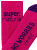 super.natural Alpaka Socken in fuchsia