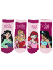 United Labels 4er Pack Disney Princess Sneakersocken in Mehrfarbig