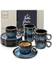 Sänger 12-tlg. Espressotassen Set Osaka in Blau aus Steingut