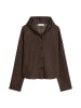 Marc O'Polo Sweatshirt-Jacke relaxed in Stone Brown Melange