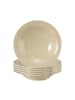 Seltmann Weiden 6er Set Suppenteller Beat Color Glaze in ø 22,5 cm in Sandbeige