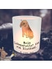 Mr. & Mrs. Panda Glas Windlicht Bloodhound Lebensretter mit Spruch in Transparent