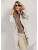 MADELEINE Longjacke mit abnehmbarer Kapuze in perlweiß / taupe