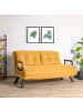 CALICOSY Sofa SANDO in GELB - (W) 133  x (H) 41  x (L) 50  cm