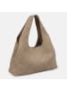 Les Visionnaires PAZ Weave Schultertasche Leder 44 cm mushroom