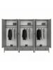 ebuy24 Kleiderschrank Tromsø Grau 267 x 50 cm