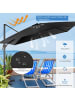 COSTWAY Sonnenschirm 300x300cm in Schwarz