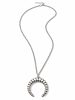 collezione alessandro Lange Kette " Croissant " in altsilber