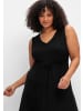sheego Jerseykleid in schwarz