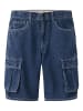 name it Baggy Bermuda Nkmben Denim-Cargoshorts in dark blue denim