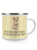 Mr. & Mrs. Panda Tasse Quokka Happy mit Spruch in Gelb Pastell