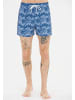 Cruz Badeshorts Werner in Print 3609 Blue Palm tree