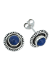 mantraroma 925er Silber - Ohrstecker (L) 10 x (B) 10 mm mit Lapis Lazuli