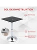 HOMCOM Bartisch-60L x 60B x 69-91H cm-Schwarz