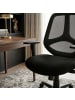 KADIMA DESIGN Bürostuhl | Stoff, Schwarz, 120kg, Armlehne, Kopfstütze