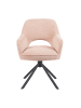 DUBI Möbel 2er-Set: Drehstuhl Mika-Ben in Rosa - (B)60 x (H)87 x  (T)65 cm