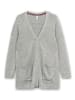 sheego Strickjacke in grau meliert