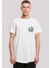 F4NT4STIC Long Cut T-Shirt Looney Tunes Bugs Bunny Carrot Breast Print in weiß