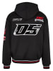 FUBU Kapuzenpullover in black/white/red