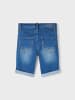 name it Long Shorts in medium blue denim