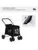 Pawhut Hundewagen 102L x 62B x 105H cm