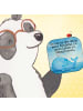 Mr. & Mrs. Panda bieruntersetzer Wal Konfetti Design mit Spruch in Weiß