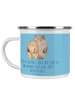 Mr. & Mrs. Panda Kaffeebecher 7. Hochzeitstag Kupferhochzeit mit... in Sky Blue