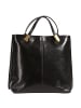 Toscanto Toscanto Schultertasche, Rucksack Leder schwarz ca. 35cm