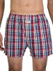 Sugar Pine Boxershorts Classic Check in Rot / Blau