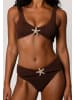 Moda Minx Bikinihose Starfish Scrunch High Waist Bikini Bottom in Coffee