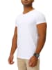 Joe Franks Joe Franks Joe Franks Herren Basic T-Shirts V-Neck HIGH in white