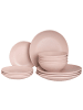 Beliani 18-tlg Tafelservice VIVANI in Rosa