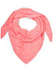 styleBREAKER Einfarbiger Musselin Dreiecksschal in Neonkoralle