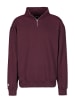 HONESTY RULES Sweatwear " Quarter Zip " in bordeaux