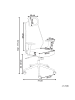 Beliani Bürostuhl ORYN in Grau/Schwarz - (W) 71 x (H) 111 x (L) 65 cm