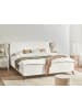 Beliani Doppelbett VALOGNES in Weiß/Schwarz - (W) 192 x (H) 109 x (L) 220 cm