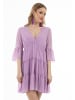 faina Damen Minikleid Mit Rüschen in Flieder