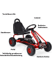 COSTWAY Gokart von 3-6 Jahren in Rot