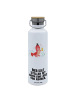 Mr. & Mrs. Panda Wasserflasche Hummer Weizen mit Spruch in Weiß
